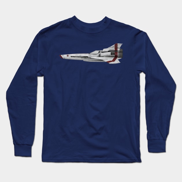 Battlestar Galactica Viper - Classic Skin Long Sleeve T-Shirt by Jaguir